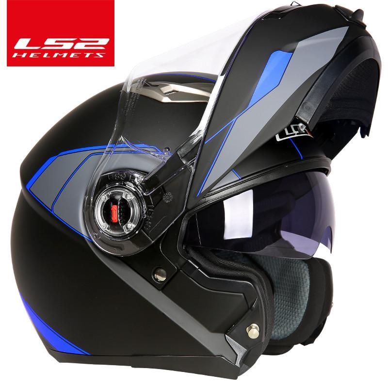 Capacete LS2 FF370“ motociklininkų šalmas LS2 „Flip up Full Face“ dvigubo  objektyvo šalmai