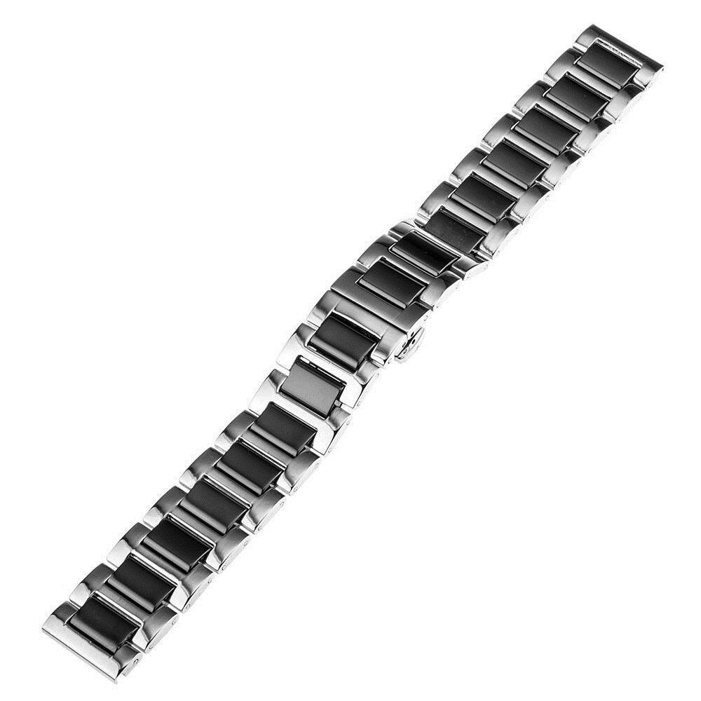 Keramikinė + nerūdijančio plieno laikrodžių juosta 18 mm 20 mm DW (Daniel  Wellington) riešo dirželio drugelio užsegimo apyrankei + grandinės nuėmėjui
